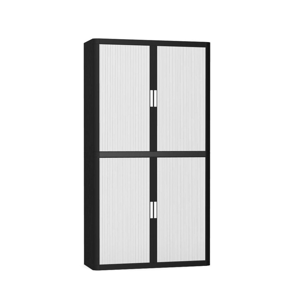 Colour Tambour Cupboard 200cm H with 4 shelves EOTAM2M TallPicture Tambour Cupboard