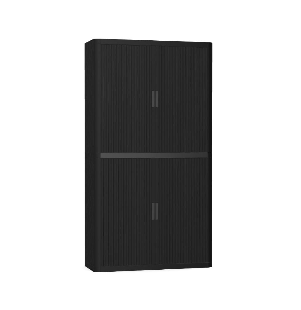 Colour Tambour Cupboard 200cm H with 4 shelves EOTAM2M TallPicture Tambour Cupboard