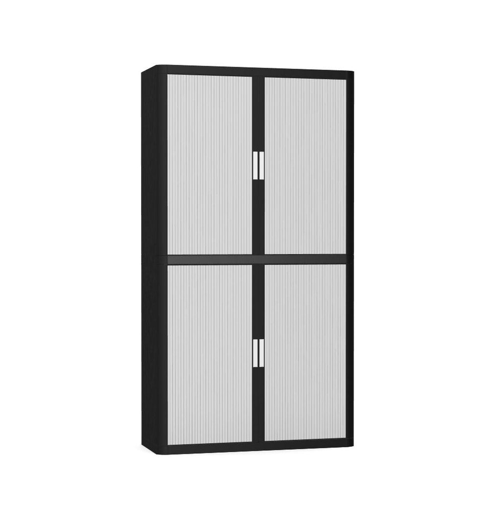 Colour Tambour Cupboard 200cm H with 4 shelves EOTAM2M TallPicture Tambour Cupboard