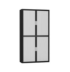 Colour Tambour Cupboard 200cm H with 4 shelves EOTAM2M TallPicture Tambour Cupboard