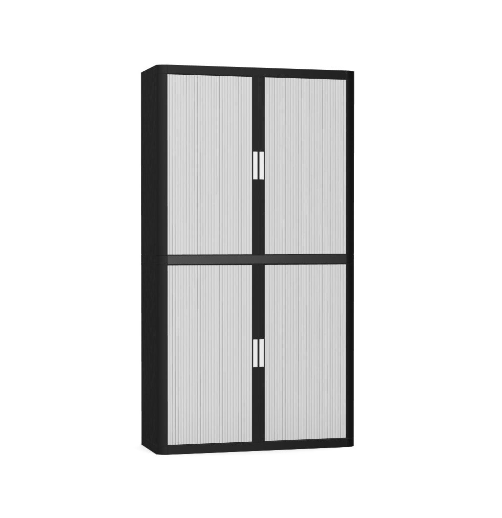 Colour Tambour Cupboard 200cm H with 4 shelves EOTAM2M TallPicture Tambour Cupboard