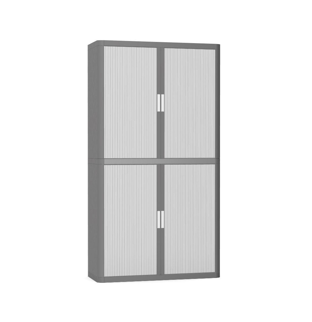 Colour Tambour Cupboard 200cm H with 4 shelves EOTAM2M TallPicture Tambour Cupboard