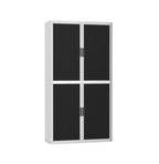 Colour Tambour Cupboard 200cm H with 4 shelves EOTAM2M TallPicture Tambour Cupboard