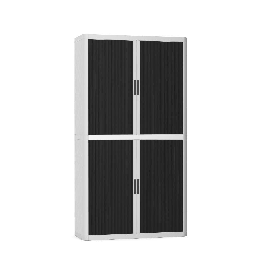 Colour Tambour Cupboard 200cm H with 4 shelves EOTAM2M TallPicture Tambour Cupboard