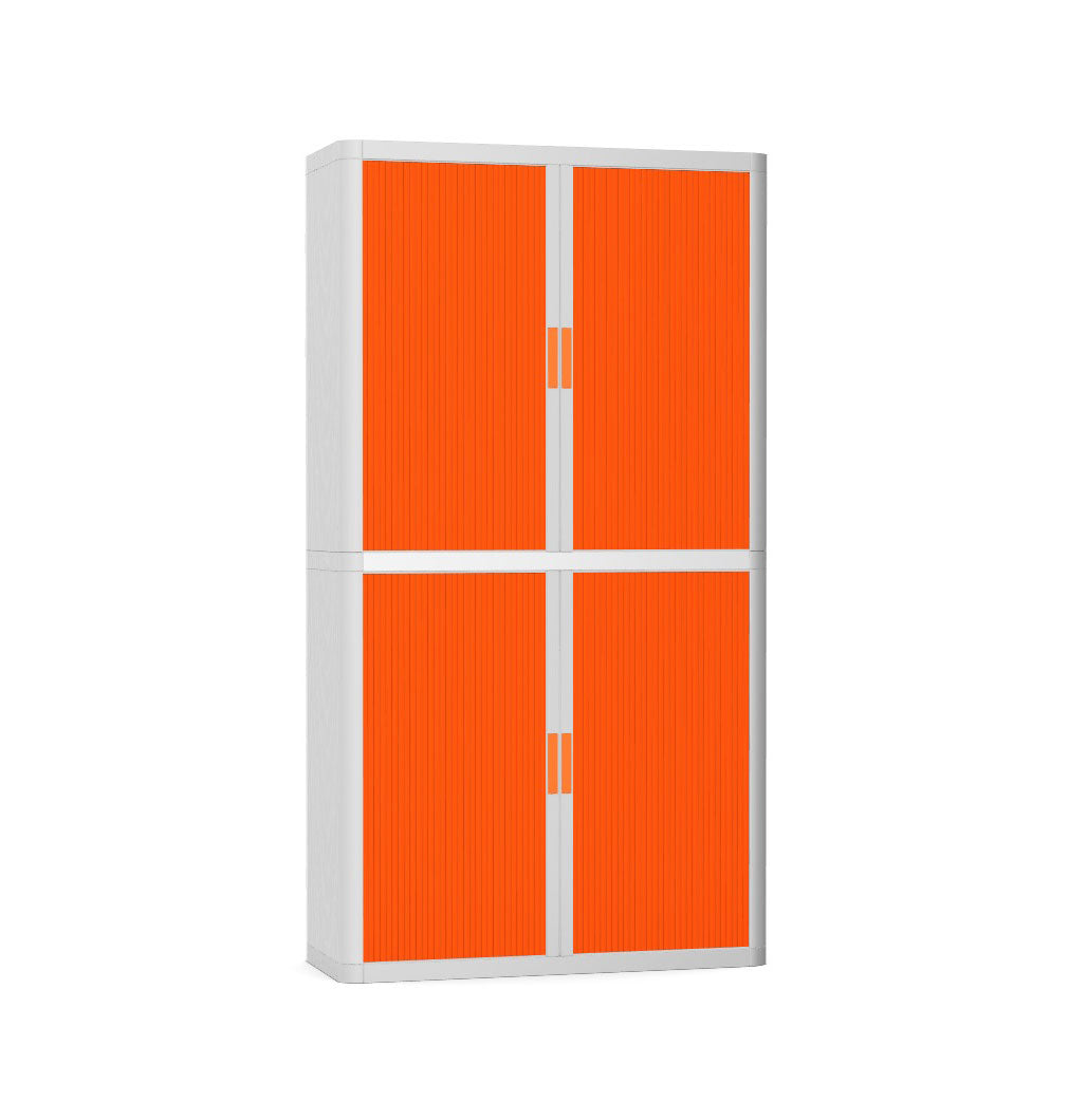 Colour Tambour Cupboard 200cm H with 4 shelves EOTAM2M TallPicture Tambour Cupboard