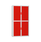 Colour Tambour Cupboard 200cm H with 4 shelves EOTAM2M TallPicture Tambour Cupboard