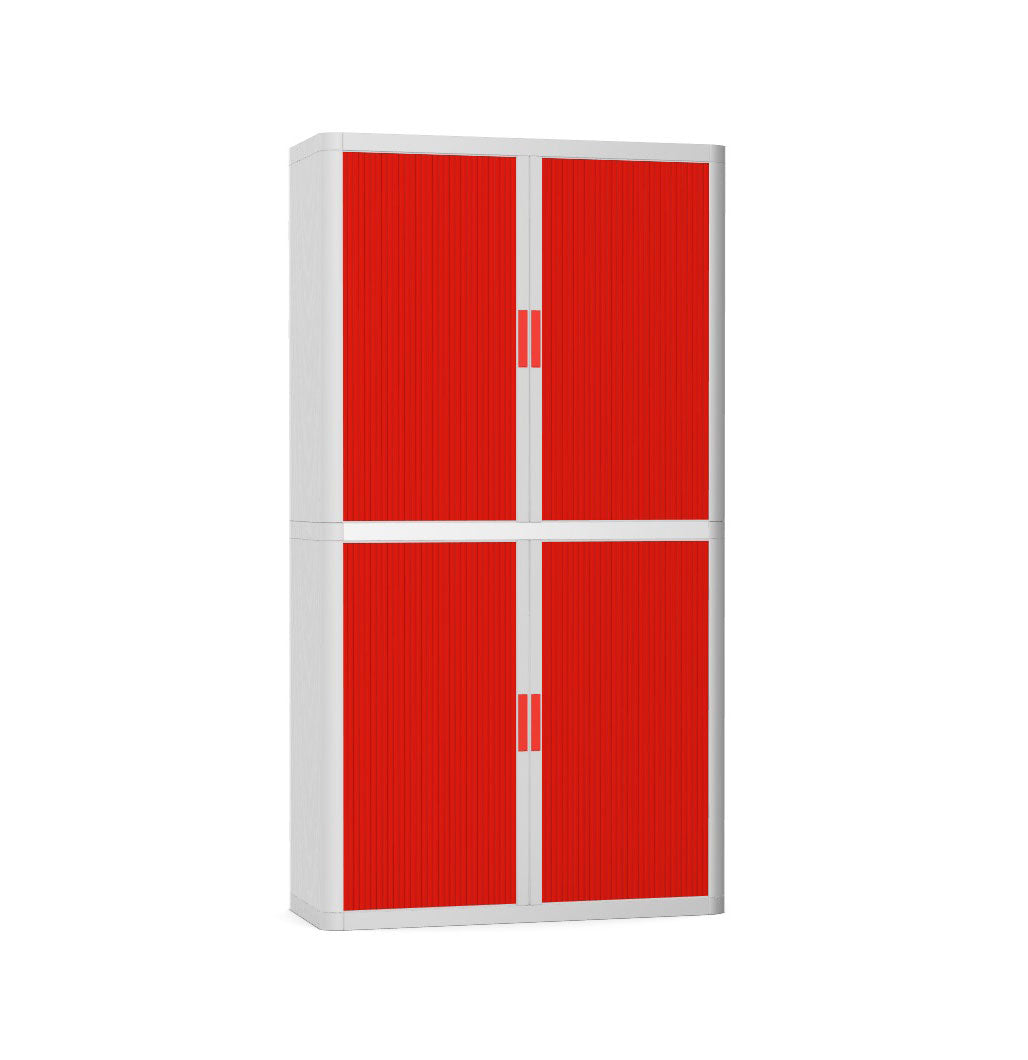 Colour Tambour Cupboard 200cm H with 4 shelves EOTAM2M TallPicture Tambour Cupboard