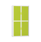 Colour Tambour Cupboard 200cm H with 4 shelves EOTAM2M TallPicture Tambour Cupboard