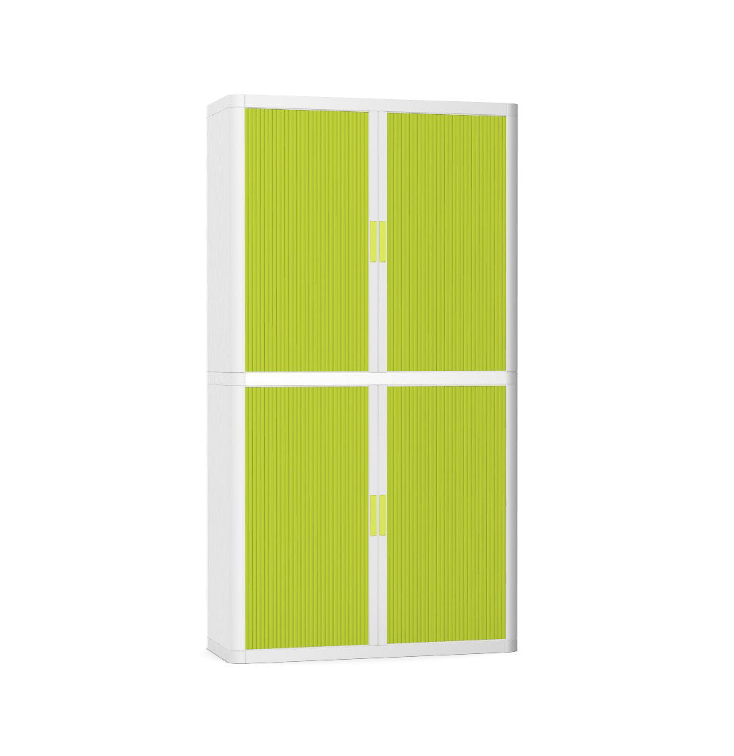 Colour Tambour Cupboard 200cm H with 4 shelves EOTAM2M TallPicture Tambour Cupboard