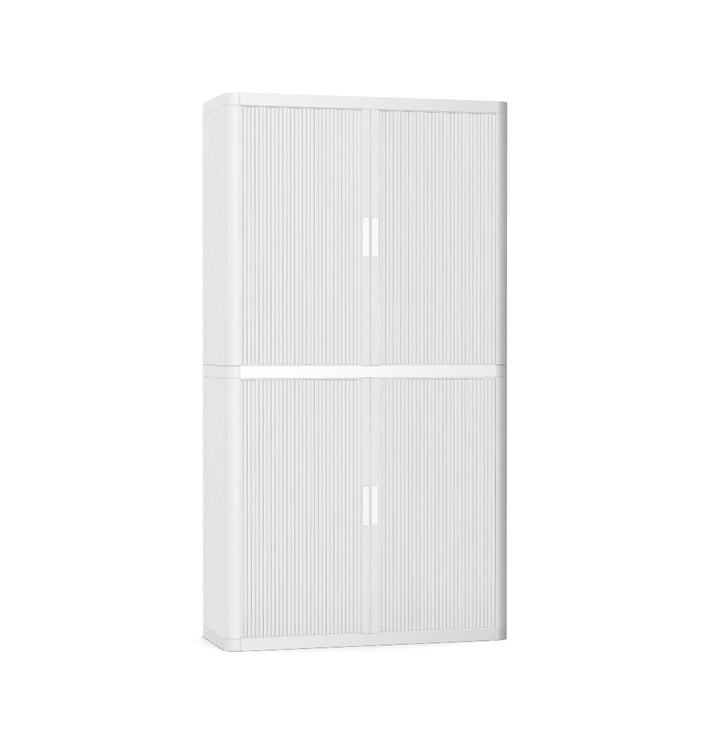 Colour Tambour Cupboard 200cm H with 4 shelves EOTAM2M TallPicture Tambour Cupboard