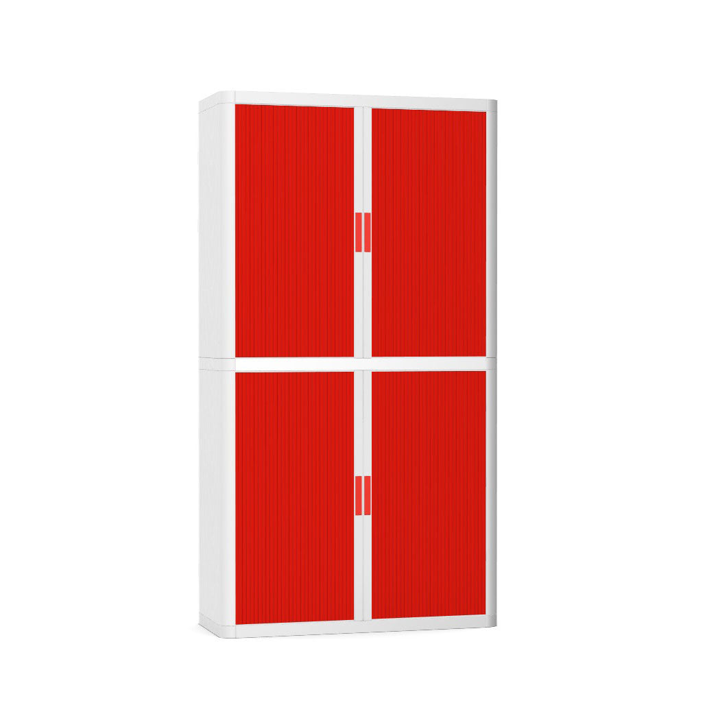 Colour Tambour Cupboard 200cm H with 4 shelves EOTAM2M TallPicture Tambour Cupboard