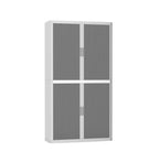 Colour Tambour Cupboard 200cm H with 4 shelves EOTAM2M TallPicture Tambour Cupboard