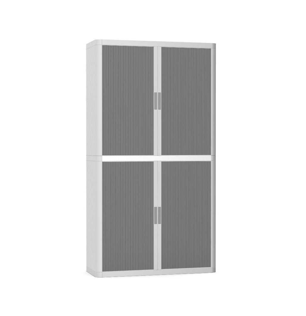Colour Tambour Cupboard 200cm H with 4 shelves EOTAM2M TallPicture Tambour Cupboard