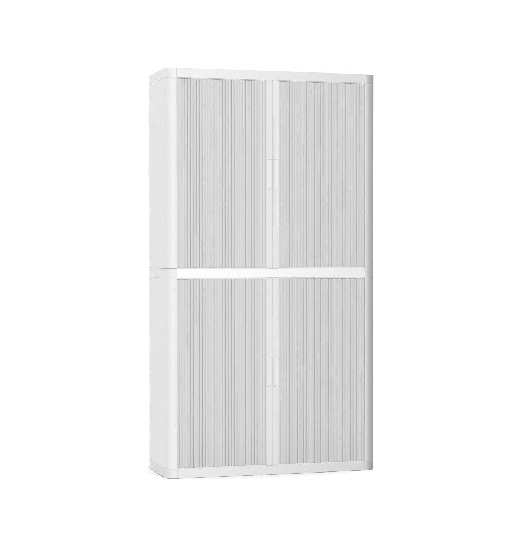 Colour Tambour Cupboard 200cm H with 4 shelves EOTAM2M TallPicture Tambour Cupboard