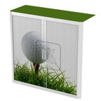 ThatsMyOffice Sport Tambour Cupboard 100cm H with 2 shelves EOTAM1M - SportPicture Tambour Cupboard