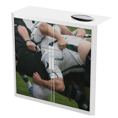 ThatsMyOffice Sport Tambour Cupboard 100cm H with 2 shelves EOTAM1M - SportPicture Tambour Cupboard