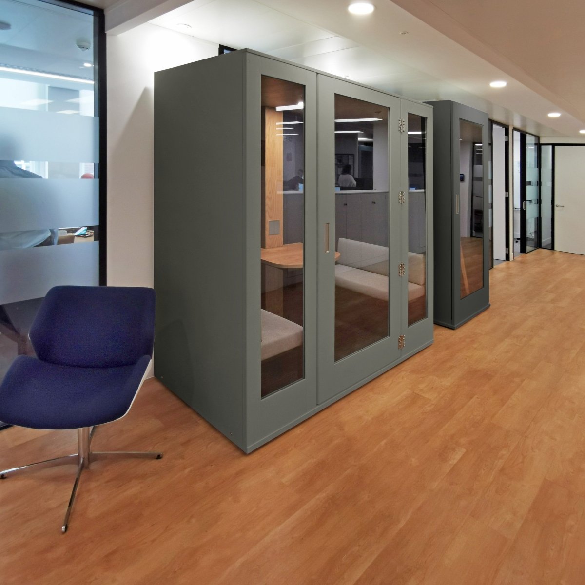 meavo camden 4 person meeting PODThat’s My Office Furniture, 360 Degree View storage, desk, chair