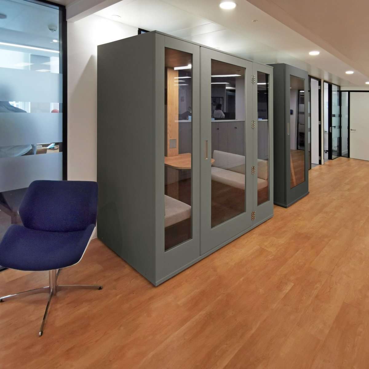 meavo camden 4 person meeting PODThat’s My Office Furniture, 360 Degree View storage, desk, chair