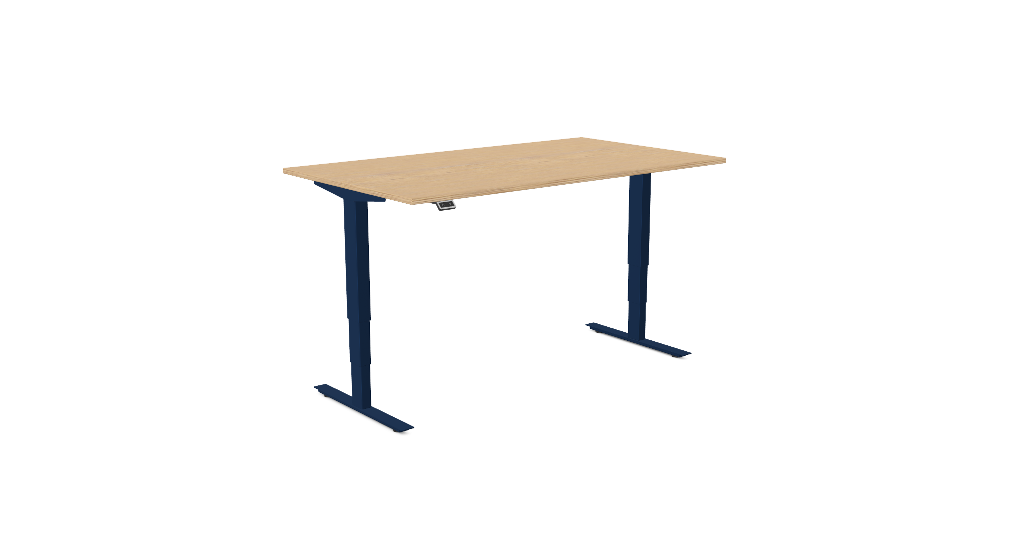 Lavoro Standing Desk Height Adjustable  | BADV12080-Sherman Oak