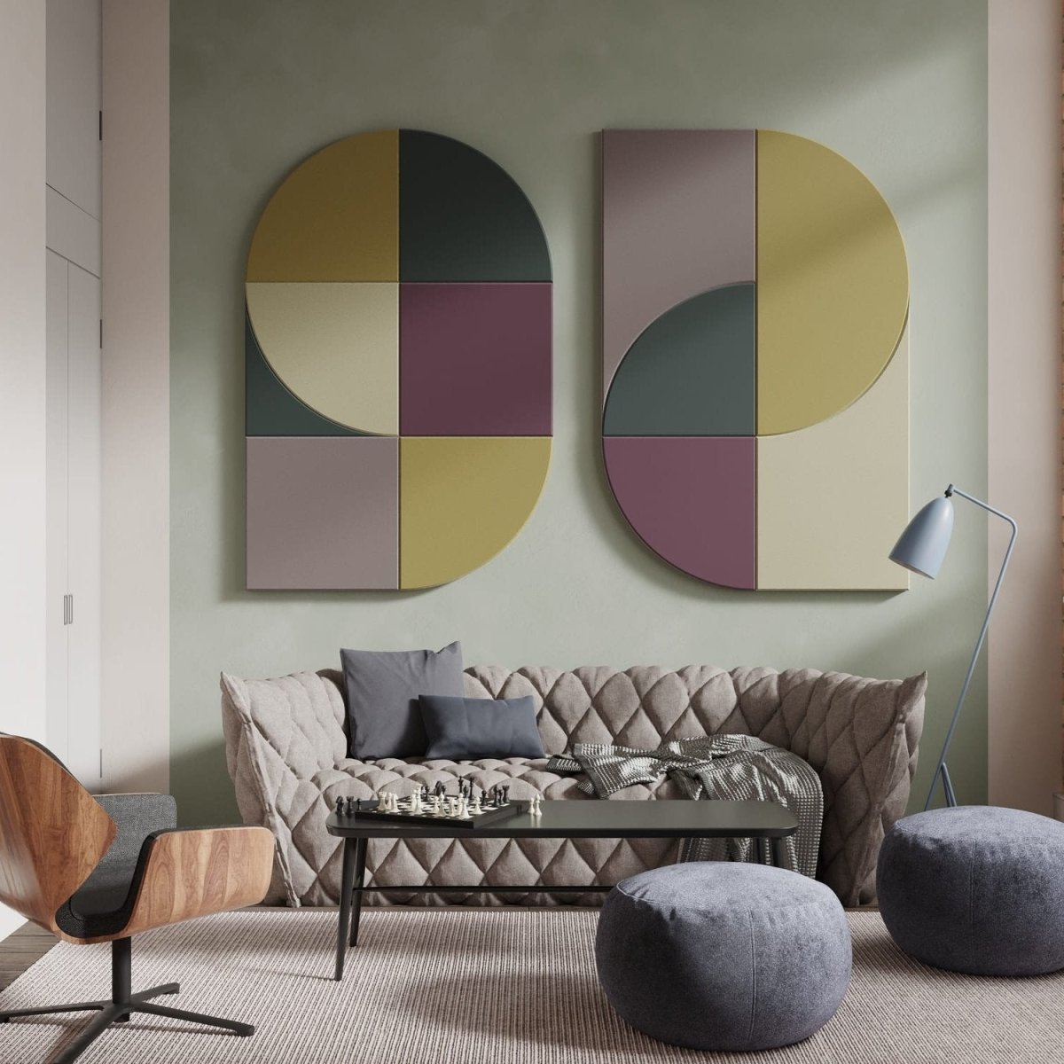 Acoustric Wall Panel Fluffo Art 1That’s My Office Furniture, 360 Degree View storage, desk, chair