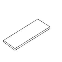Additional wooden shelf for Nowy Styl Sqart 80cm cabinet