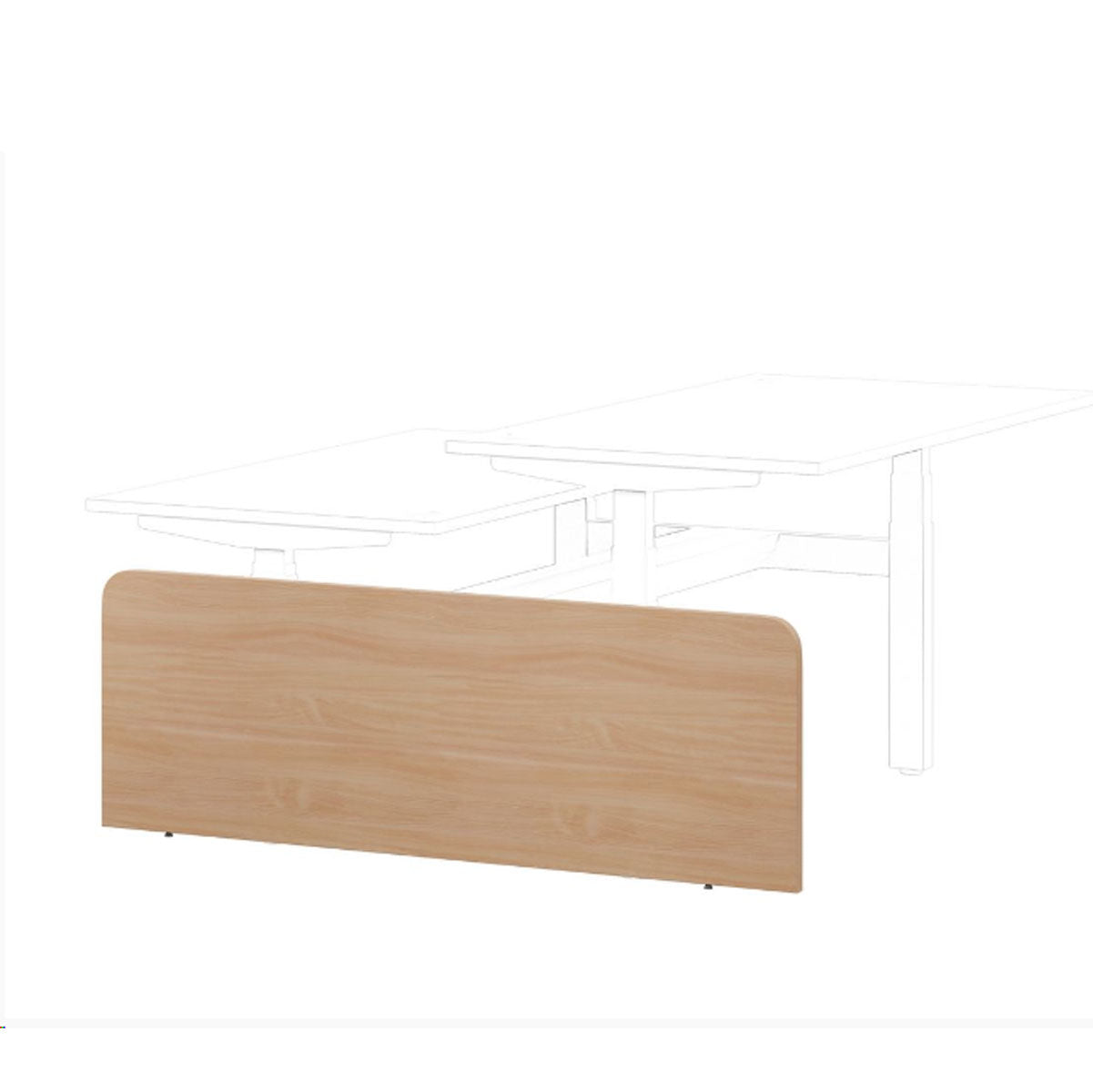 Leap Height Adjustable End Modesty Panel for Sit Stand Desks