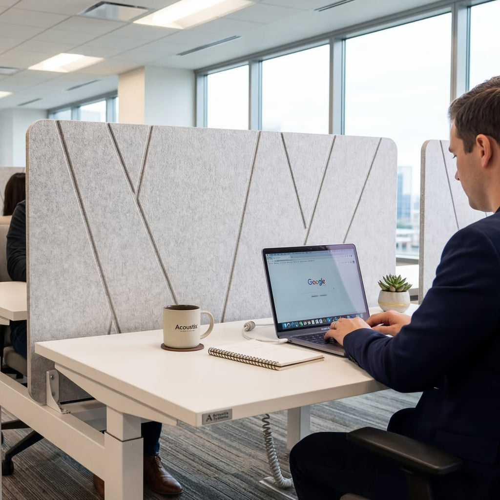 Koala Back2Back Sit Stand Office Desk Screen 6 Styles