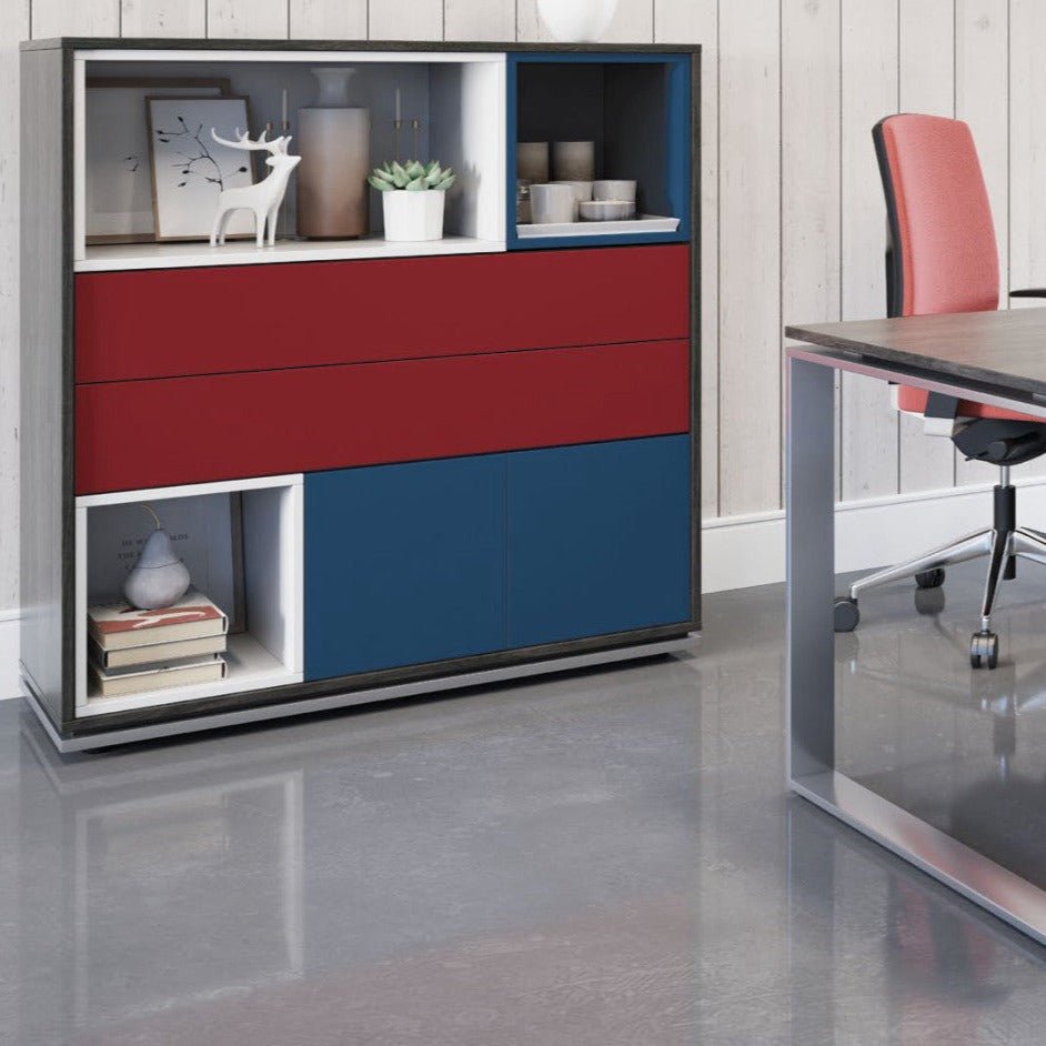 Trio 6 Storage SetThat’s My Office Furniture, 360 Degree View storage, desk, chair