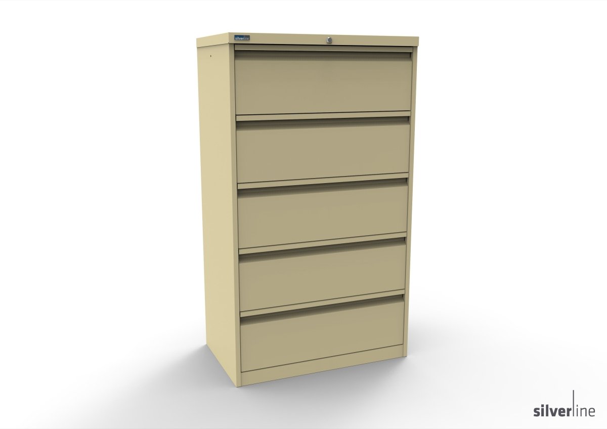 Silverline Media Card Index Filing Cabinet  6900 drawer CIUR55 CIUR55-Black-IA55D5SD023 x2 Add 10 Dividers