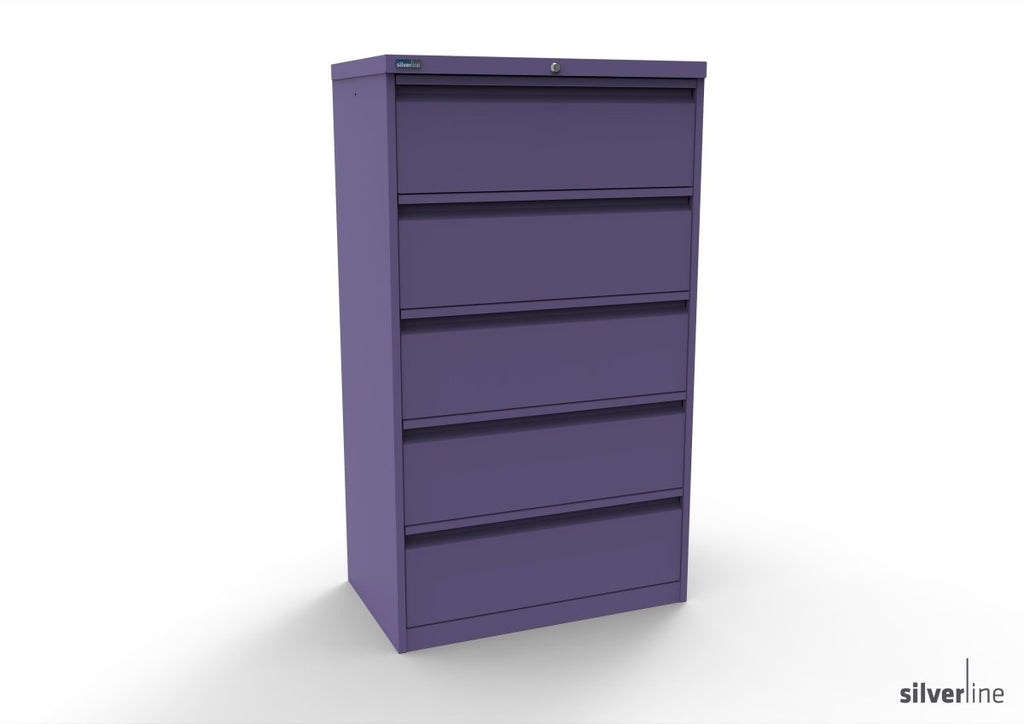 Silverline Media Card Index Filing Cabinet  6900 drawer CIUR55 CIUR55-Blue-IA55D5SD023 Add 5 Dividers