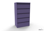 Silverline Media Card Index Filing Cabinet  6900 drawer CIUR55 CIUR55-Blue-IA55D5SD023 Add 5 Dividers