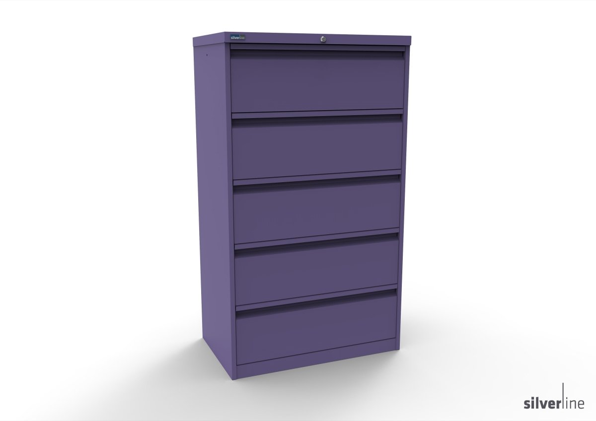 Silverline Media Card Index Filing Cabinet  6900 drawer CIUR55 CIUR55-Blue-IA55D5SD023 Add 5 Dividers