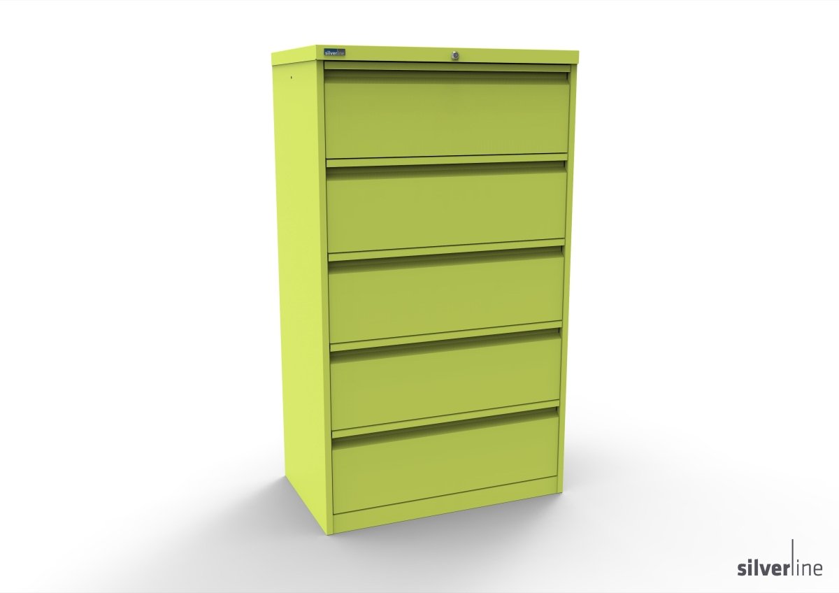 Silverline Media Card Index Filing Cabinet  6900 drawer CIUR55 CIUR55-Chlorophyll-IA55D5SD023 Add 5 Dividers