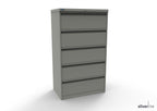 Silverline Media Card Index Filing Cabinet  6900 drawer CIUR55 CIUR55-Goose Grey-IA55D5SD023 Add 5 Dividers