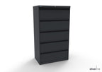 Silverline Media Card Index Filing Cabinet  6900 drawer CIUR55 CIUR55-Goose Grey-IA55D5SD023 x2 Add 10 Dividers