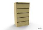 Silverline Media Card Index Filing Cabinet  6900 drawer CIUR55 CIUR55-Goose Grey-IA55D5SD023 x4 Add 20 Dividers