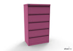 Silverline Media Card Index Filing Cabinet 3 rows of A5 cards 6900 per drawer CIUR55 CIUR55-Graphite Grey None