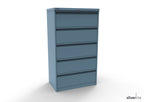 Silverline Media Card Index Filing Cabinet  6900 drawer CIUR55 CIUR55-Graphite Grey-IA55D5SD023 x4 Add 20 Dividers