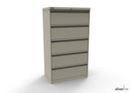 Silverline Media Card Index Filing Cabinet 3 rows of A5 cards 6900 per drawer CIUR55 CIUR55-Ocean Cobalt None