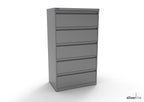 Silverline Media Card Index Filing Cabinet 3 rows of A5 cards 6900 per drawer CIUR55 CIUR55-Racing Green None