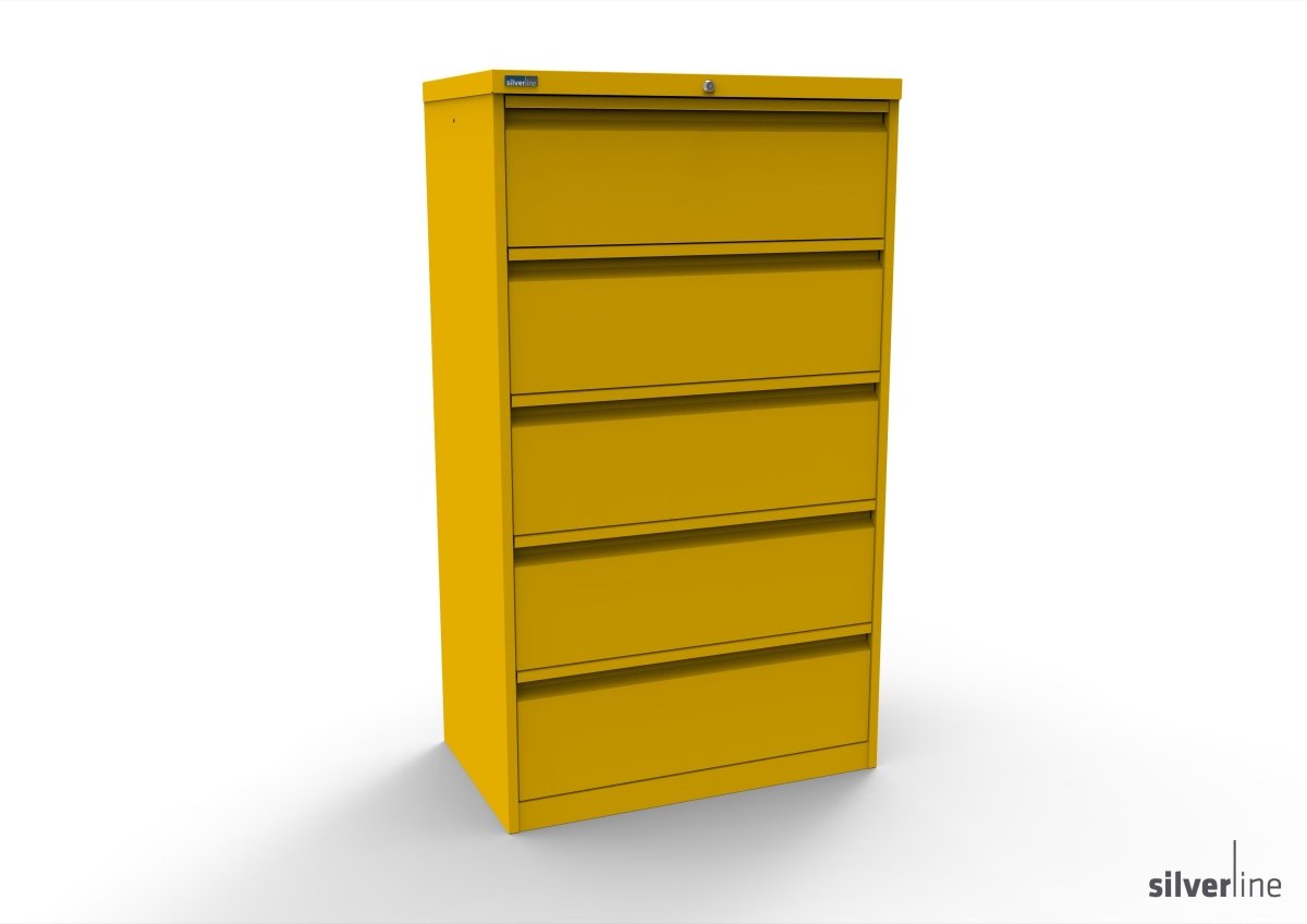 Silverline Media Card Index Filing Cabinet  6900 drawer CIUR55 CIUR55-Racing Green-IA55D5SD023 Add 5 Dividers