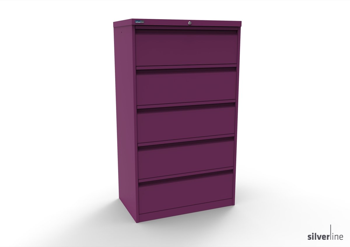 Silverline Media Card Index Filing Cabinet  6900 drawer CIUR55 CIUR55-Racing Green-IA55D5SD023 x2 Add 10 Dividers