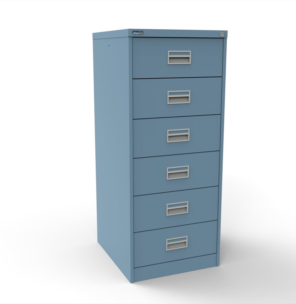 Optician and Optical Record Card Filing Cabinet A5  570 cards or 74DVD's per drawer CIUR65-Graphite Grey None