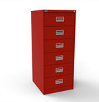 Optician and Optical Record Card Filing Cabinet A5  570 cards or 74DVD's per drawer CIUR65-Red None