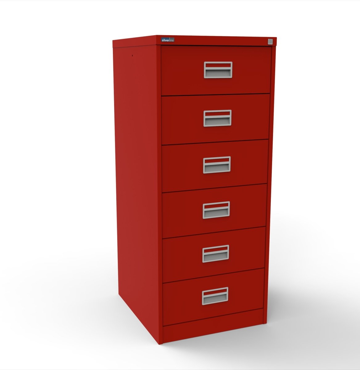 Optician and Optical Record Card Filing Cabinet A5  570 cards or 74DVD's per drawer CIUR65-Red None