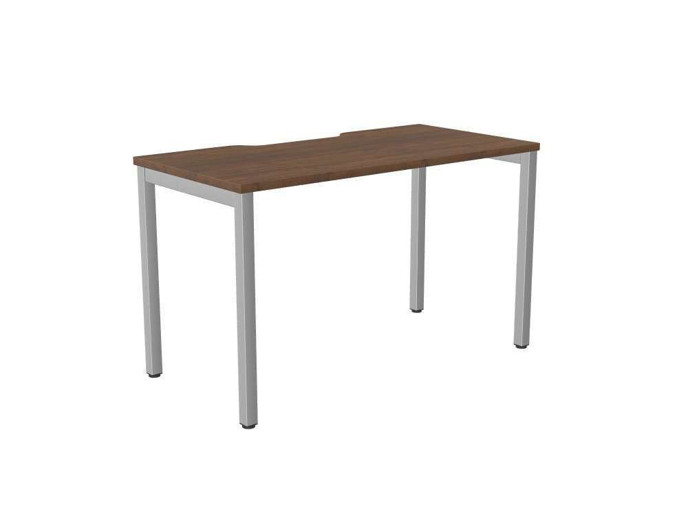 C - Sense Desk - Stocked - SKU: Product Code: CSE - 1PB - LEO - TS1260/AW/SLV , Top: CSE - SOLO - TS1260/AW , Beam: CSE - SOLO - B1200/SLV , Legs: CSE - LEO600/SLV