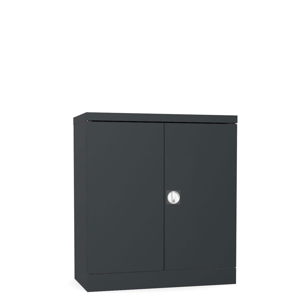 fast delivery stationery two door cupboard self assembly black