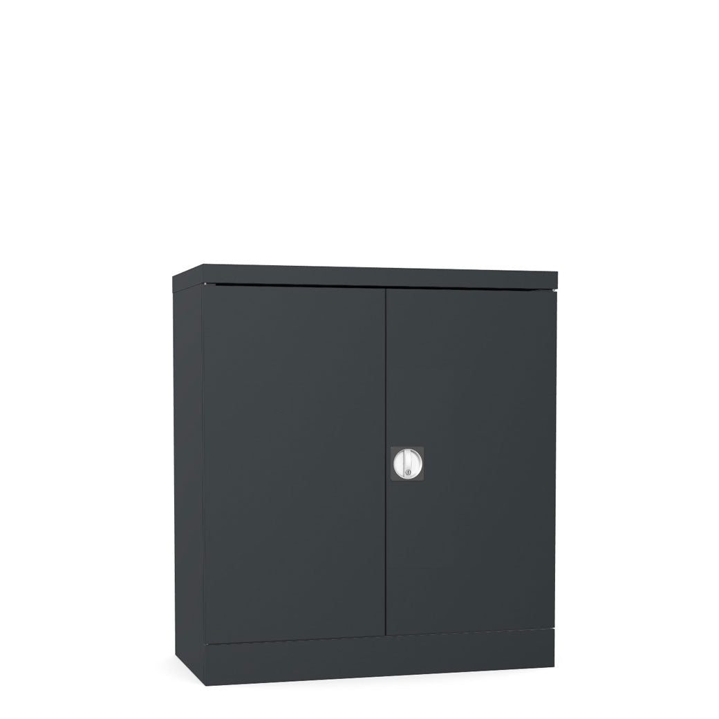 fast delivery stationery two door cupboard self assembly black