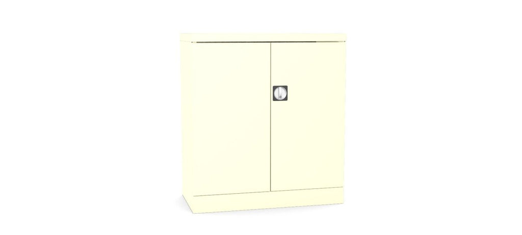 Silverline Kontrax Office Stationery 2 door Cupboard 1 Shelf 102cm CUEC4AGS-Cream