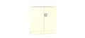 Silverline Kontrax Office Stationery 2 door Cupboard 1 Shelf 102cm CUEC4AGS-Cream